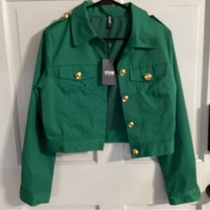 StyleWe Women's Green Jacket